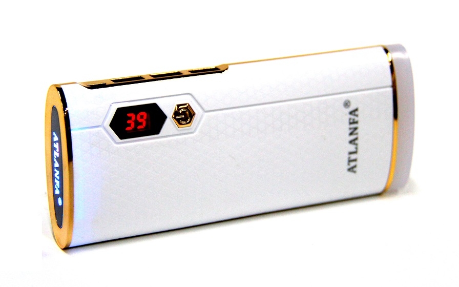 Внешний аккумулятор Power Bank ATLANFA   AT-D2023+3USB+экран+фонарик 18000 mAh