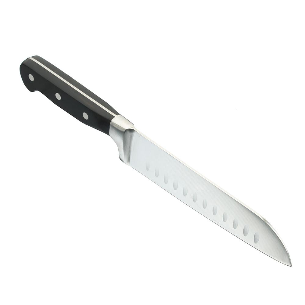 Нож кованый Старк кухонный сантоку 18см