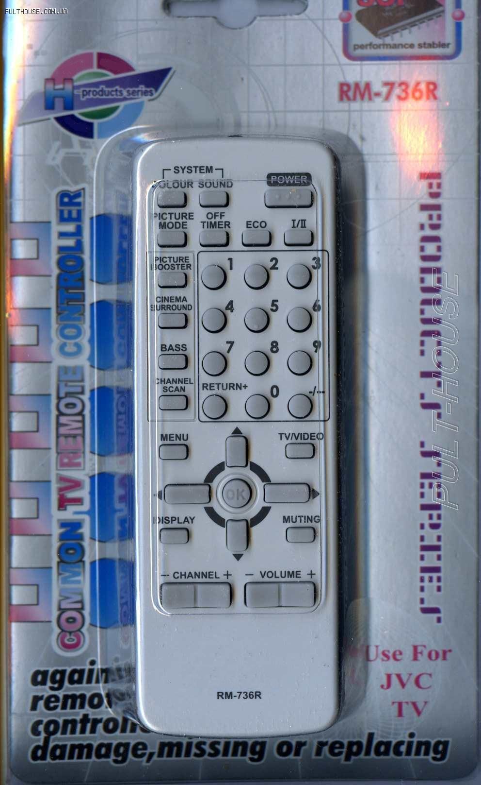 пульт ду Универсальный для"JVC" RM-736R LCD