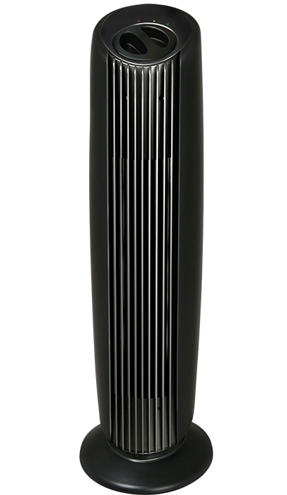 Очиститель-ионизатор воздуха MARTA MT-4102 титан/черный (УФ лампа, 25м2, стальн пылесб, встр вент)