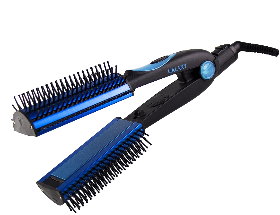 Выпрямитель для волос Galaxy GL 4511 (50Вт, щипцы-расчёска, керамич  покрытие) 12/уп
