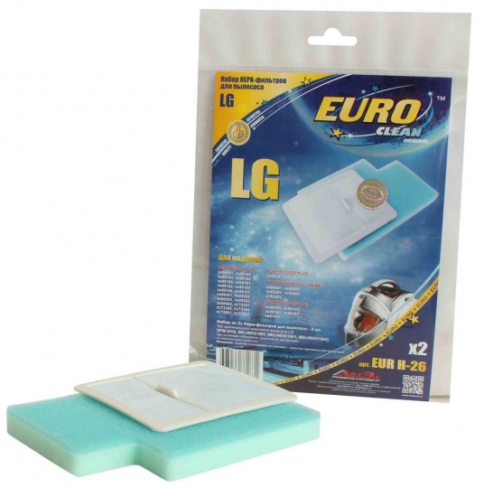 EURO Clean EUR-H26 микрофильтры для пылесосов LG