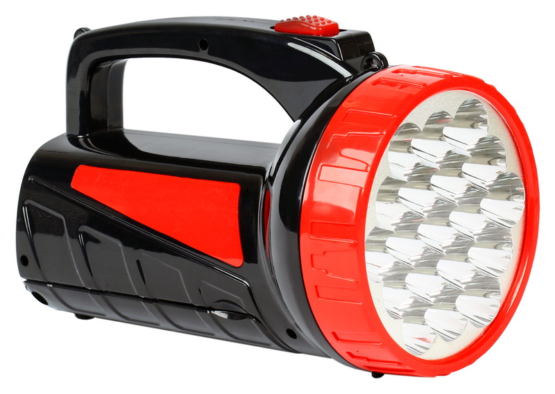 Фонарь-прожектор Smartbuy Светодиодный Аккумуляторный 12+9 LED, черный SBF-401-1-K