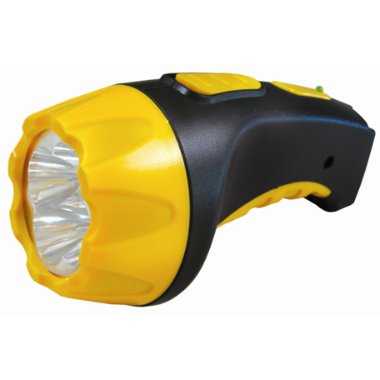 Фонарь  Ultra Flash  3804 (аккум, 220В, желтый/черный, 4 LED, SLA пластик (уп.5шт.)