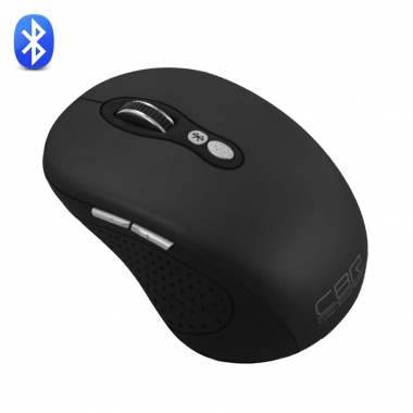 Мышь CBR CM 530 Bluetooth Black, оптика, 800/1200/1600dpi, 2 доп.кл., софттач, мини