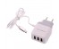 Блок пит USB сетевой  Орбита OT-APU48 белый кабель Micro USB (3*USB, 5В, 2,4A, 80см)