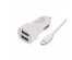 ЗУ в прикуриватель MUJU MJ-C03  + кабель iOS Lightning,  (2*USB, 2100mA, 1м)
