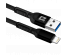 Кабель USB - Lightning F167,black, 1м, 2,4А,ткань Defender