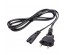 сет/шнур сетевой для аудиотехники OT-ELS09 Черн с угловой вилкой (разъем похож на 8) (С7/2.5А) 1,5м
