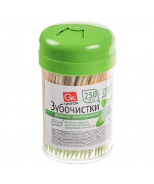 Зубочистки деревянные с ментолом GRIFON, 250шты для кухни по оптовым ценам. Купить аксессуары для кухни в Новосибирске. Аксессуары для кухни опт.