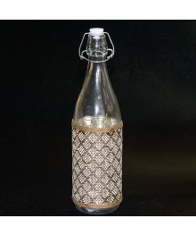 Бутылка  стекло  1000мл с бугельной пробкой (506434)керамики в Новосибирске оптом большой ассортимент. Посуда фарфоровая в Новосибирскедля кухни оптом.