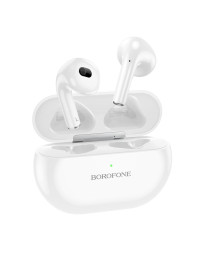 Наушники беспроводные BOROFONE BW09 Белые TWS гарнитура (bluetooth)