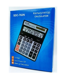 калькулятор  SDC-762N (12 разрядов, настольный, чернный)