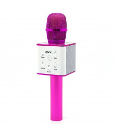 Микрофон OT-ERM04 фиолетовый (Q7) для караоке беспроводной (Bluetooth, динамики, USB/microSD)ада. Большой каталог микрофонов для караоке RITMIX, Defender оптом с доставкой по Дальнему Востоку.