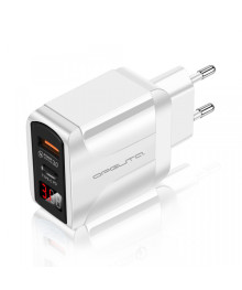 Блок пит USB сетевой Орбита OT-APU54 Белый с TYPE-C и USB (PD20W+QC3.0, 4000mA)