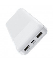 Внешний аккумулятор HOCO J72 Белый (10000mAh, 2USB, 2.0A, Li-pol)да в Новосибирске, доставка по гг. Барнаул, Горно-Алтайск, Бийск, Томск, Кемерово, Новокузнецк, Лен