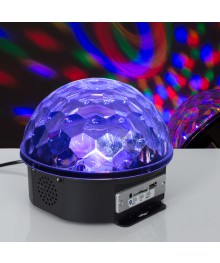 Световой прибор Хрустальный шар, диаметр 17,5 см, с музыкой, Bluetooth, V220 1353036Дискосвет оптом с доставкой. Каталог дискошаров оптом по низким ценам.