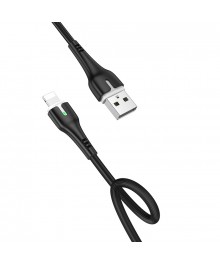 Кабель USB - 8pin HOCO X45 Surplus 1 метр, 2.4A, индикатор, ПВХ, чёрныйВостоку. Адаптер Rolsen оптом по низкой цене. Качественные адаптеры оптом со склада в Новосибирске.