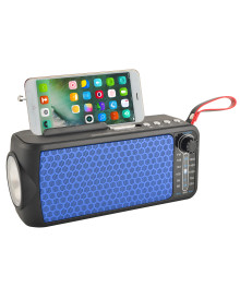радиопр Fepe FP-263-S аккумуляторный (USB, TF, Bluetooth, солнч. панель)