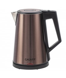 Чайник Galaxy GL 0320 бронзовый (2 кВт, 1,7л, тройн стенка нерж (8/уп)ибирске. Чайник двухслойный оптом - Василиса,  Delta, Казбек, Galaxy, Supra, Irit, Магнит. Доставка