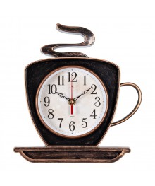 Часы настенные СН 2523 - 003 Чашка черный с медью Классика (25x24) (10)астенные часы оптом с доставкой по Дальнему Востоку. Настенные часы оптом со склада в Новосибирске.
