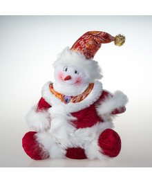 игрушка тканевая снеговик под елку ST14-88828 27,5см (71504)грушки оптом. Елочные игрушки оптом по низкой цене со склада в Новосибриске. Елочные игрушки оптом.