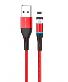 Кабель USB - 8pin BOROFONE BU16 Красный Магнитный (2,4А, для iPhone5/6/7) 1,2мВостоку. Адаптер Rolsen оптом по низкой цене. Качественные адаптеры оптом со склада в Новосибирске.