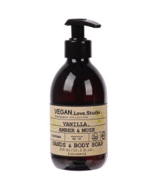 Мыло парфюмированное для рук и тела VEGAN.Love.Studio Vanilla, Amber, Musk, 300мл