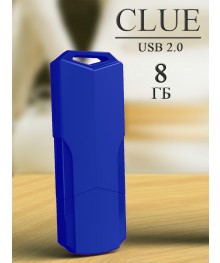 USB2.0 FlashDrives 8Gb SmartBuy CLUE Blue (SB8GBCLU-BU)овокузнецк, Горно-Алтайск. Большой каталог флэш карт оптом по низкой цене со склада в Новосибирске.
