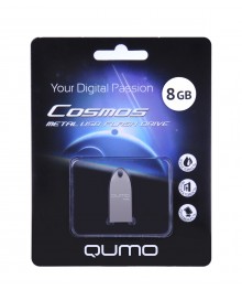 USB2.0 FlashDrives 8Gb QUMO Cosmos цвет Silver  (19479)овокузнецк, Горно-Алтайск. Большой каталог флэш карт оптом по низкой цене со склада в Новосибирске.