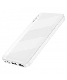 Внешний аккумулятор Borofone BJ27 Белый (10000mAh, 2USB 2.1A Li-po, LED индикатор)да в Новосибирске, доставка по гг. Барнаул, Горно-Алтайск, Бийск, Томск, Кемерово, Новокузнецк, Лен