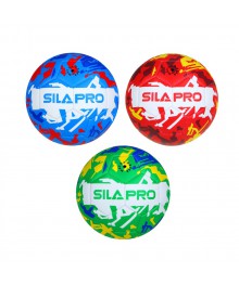 Мяч футбольный SILAPRO 22см, 5 р-р, 3сл, PU 3.0мм, 380г (+-10%)м со склада в Новосибирске. Ролики оптом со склада в НСК. Большой каталог роликов оптом по низкой ц