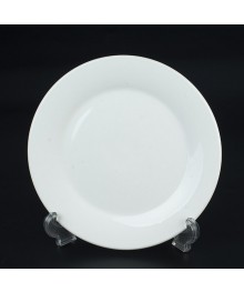 Тарелка белая фарфор плоская 8" 20см D31 (54176)керамики в Новосибирске оптом большой ассортимент. Посуда фарфоровая в Новосибирскедля кухни оптом.