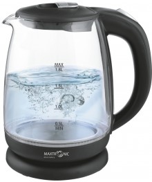 Чайник MAXTRONIC MAX-400 стекл, чёрн (1,8 кВт, 2 л) (12/уп)ирске. Отгрузка в Саха-якутия, Якутск, Кызыл, Улан-Уде, Иркутск, Владивосток, Комсомольск-на-Амуре.