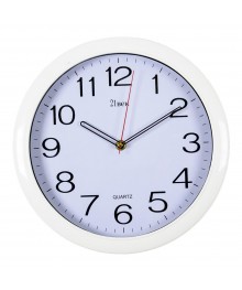 Часы настенные СН 6026 - WHITE Белые круглые (30х30)астенные часы оптом с доставкой по Дальнему Востоку. Настенные часы оптом со склада в Новосибирске.