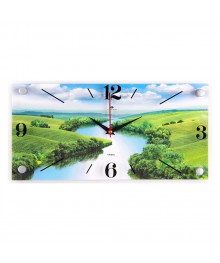 Часы настенные СН 1939 - 011 Летний пейзаж прямоуг. (19x39) (10)астенные часы оптом с доставкой по Дальнему Востоку. Настенные часы оптом со склада в Новосибирске.