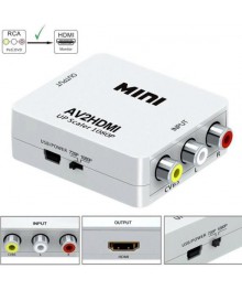 Видео переходник AVW52 AV2HDMI (гнезда 3*RCA вход - гнездо HDMI выход)Востоку. Адаптер Rolsen оптом по низкой цене. Качественные адаптеры оптом со склада в Новосибирске.
