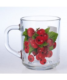 Кружка  стекло 200мл  Green tea Красная смородина  07c1335 (500814)