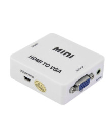 Адаптер Converter (HW-2109) HDMI to VGA 1080P white