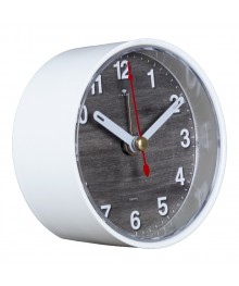 Часы будильник  B7-011 кварц, корпус белый "Эко" (40)стоку. Большой каталог будильников оптом со склада в Новосибирске. Будильники оптом по низкой цене.