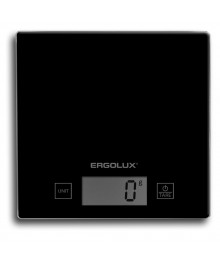 Весы кухонные ERGOLUX ELX-SK01-C02 черные (электронные, 5кг, 150х150мм) кухоные оптом с доставкой по Дальнему Востоку. Большой каталогкухоных весов оптом по низким ценам.