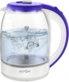 Чайник MAXTRONIC MAX-906 стекл, фиолетовый+белый (1,8 кВт, 1,8 л) (12/уп)ирске. Отгрузка в Саха-якутия, Якутск, Кызыл, Улан-Уде, Иркутск, Владивосток, Комсомольск-на-Амуре.