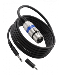 Кабель аудио Орбита OT-AVC48A (Jack 3.5/6.3 - XLR, 3м) для подкл микрофона, усилителя, микшера и тд
