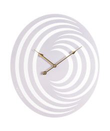 Часы настенные СН 5043 - 002 из металла, 50*43 см, открытая стрелка, белый "Магнетик" (5)