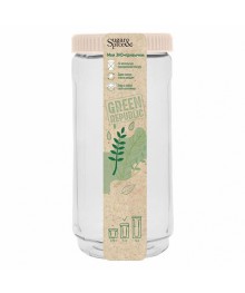 Банка для сыпучих продуктов Green Republic SE2249GR 1,1л лён (12)я СВЧ в Новосибирске большой ассортимент. Посуда со склада для микроволновки купить в Новосибирске.