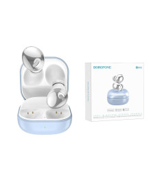 Наушники беспроводные BOROFONE BW10 Голубые TWS гарнитура (bluetooth)