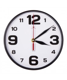 Часы настенные СН 2019 - 110B Классика черный круглые (20х20) (10)астенные часы оптом с доставкой по Дальнему Востоку. Настенные часы оптом со склада в Новосибирске.