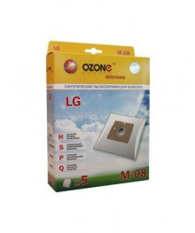 OZONE micron M-08 синтетические пылесборники 5 шт. (LG TB-36)кой. Одноразовые бумажные и многоразовые фильтры для пылесосов оптом для Samsung, LG, Daewoo, Bosch