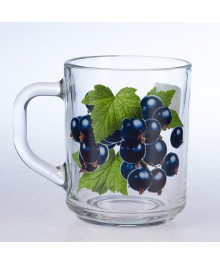 Кружка  стекло 200мл  Green tea Черная смородина  07c1335 (500815)