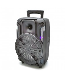Активная напольная акустика KTS-1175 (20Вт, чемодан, караоке, 1пр микр, BT/FM//6.3мм/ USB/TF )